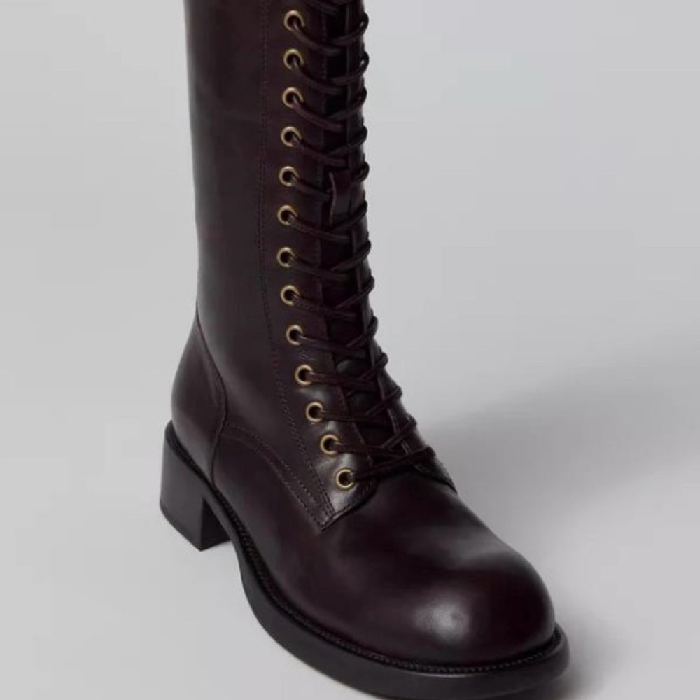 Jeffery Campbell Brown Lace-Up Boots